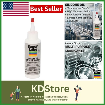 #ad High Temp amp; Low Temp Clear Silicone Oil 4oz Food Grade Lubricant NSF Certified $24.99