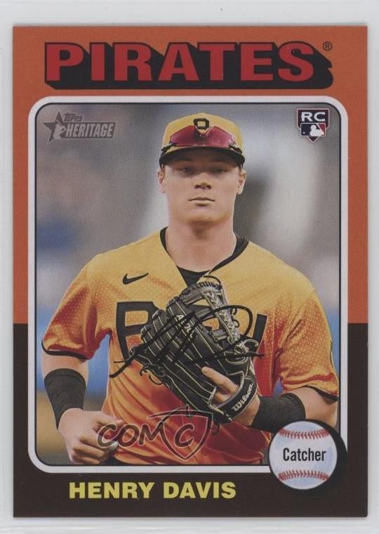 2024 Topps Heritage Image Variation Henry Davis #415 0dp1
