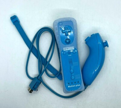 2 in1 Wii/Wii U Remote Controller Motion Plus w/sleeve & Nunchuck FREE SHIP c