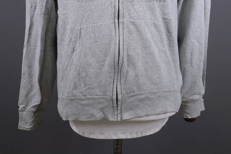 Suéter con Capucha Denim & Supply Ralph Lauren Gris Cremallera Completa Logo Grande Talla M Foto 3 de 4