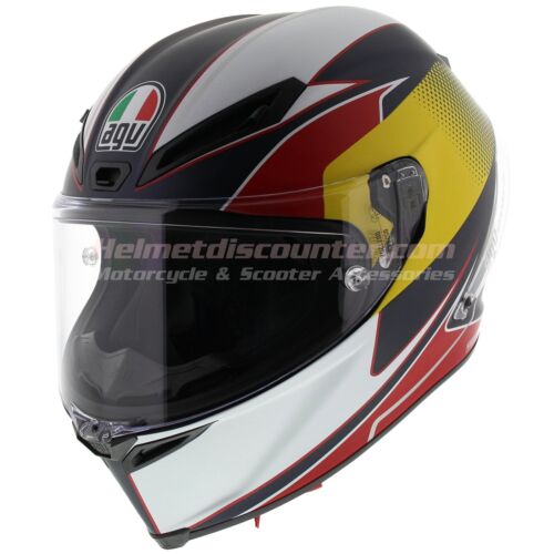 AGV Corsa R Supersport Blue Red Bull Carbon Motorcycle Helmet, Free Ship &  Visor