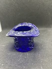 Fenton/L.E.Smith Cobalt Blue Glass Daisy and Button Top Hat