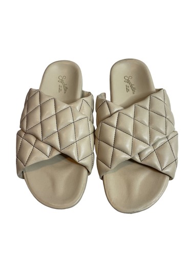 Seychelles Womens Wide Awake Beige Slide Sandals Shoes 11 889543975651 |  eBay