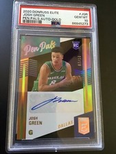 2020 Donruss Elite Josh Green Pen Pals Auto Gold #/10 Autograph 