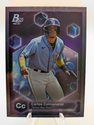 2022 Bowman Platinum Carlos Colmenarez Precious Elements insert #PE-12 Rays