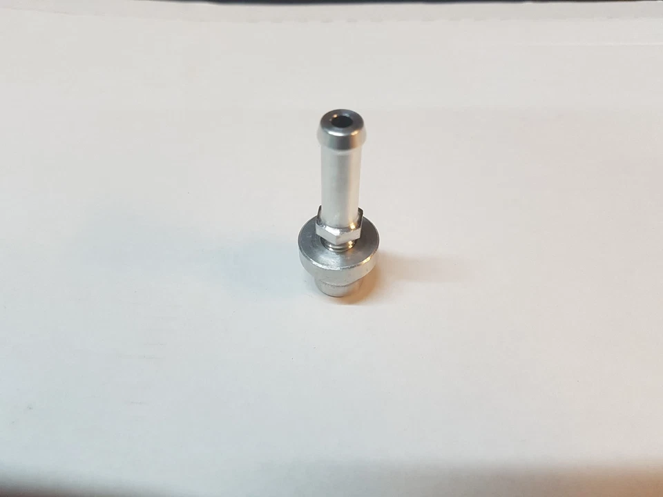 8 mm Aluminium Radiator Overflow Stub/Pipe and aluminium Boss - Image 3 of 3