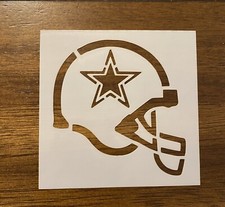 Dallas Cowboys Helmet 10 MIL Laser Cut Mylar Stencil Painting Art Supplies