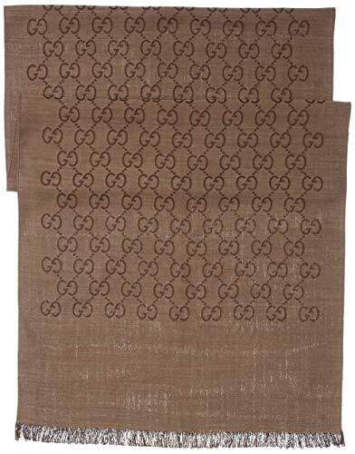 GUCCI] Scarf 165904 3G646 9664 GG Pattern 70% Wool 30% Silk