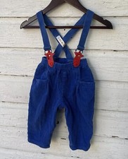 OFFSPRING Vintage 70s Royal Blue Corduroy Western Star Overalls- Size 18m