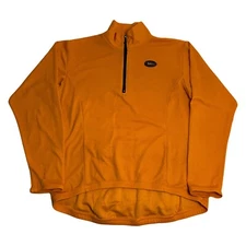 Vintage 90s REI Orange Track Jacket Womens Large Base Layer Quarter Zip USA Made