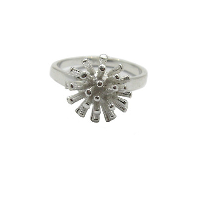 Stylish Sterling Silver Ring Solid 925 R001871 Empress