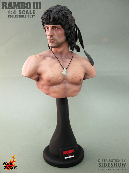 John J Rambo III Sylvester Stallone 1/4 Bust Büste Hot Toys | eBay