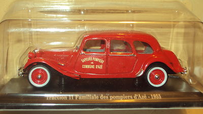 Modèle Réduit Citroën Traction 11 Pompiers D'Aze 1955 - Échelle 1:43 Atlas - Occasion
