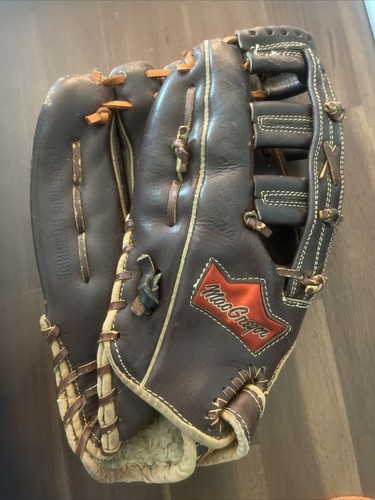 "Guante de béisbol izquierdo MacGregor K3997 Mitt hecho a mano cuero de bisagra grano completo 12" - Imagen 1 de 3