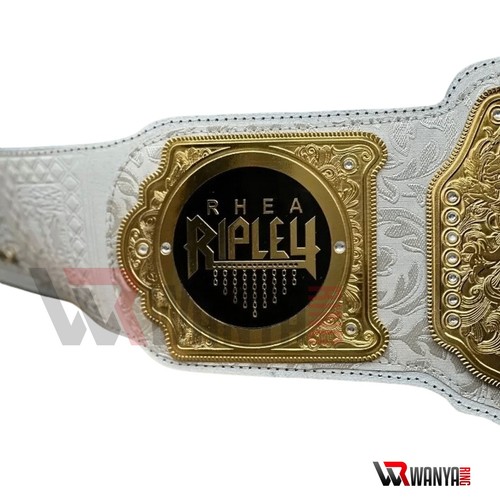 Women World Heavyweight Champion Belt Replica Adult Size Rhea Ripley - Picture 3 of 8