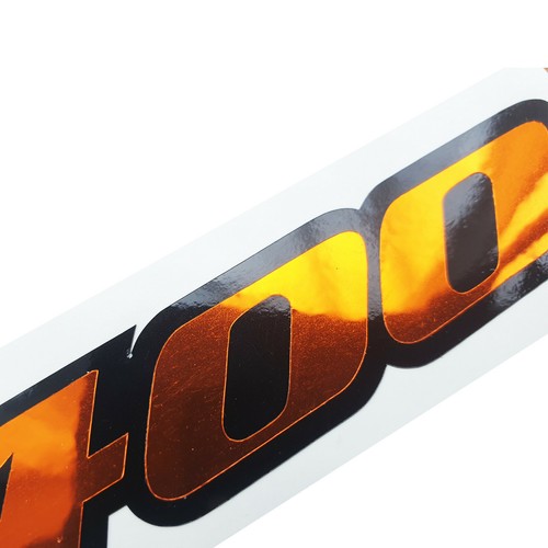 Calcomanías de motocicleta GSX 1400 gráficos naranja fluorescente cromo en negro x 2 piezas - Imagen 3 de 3