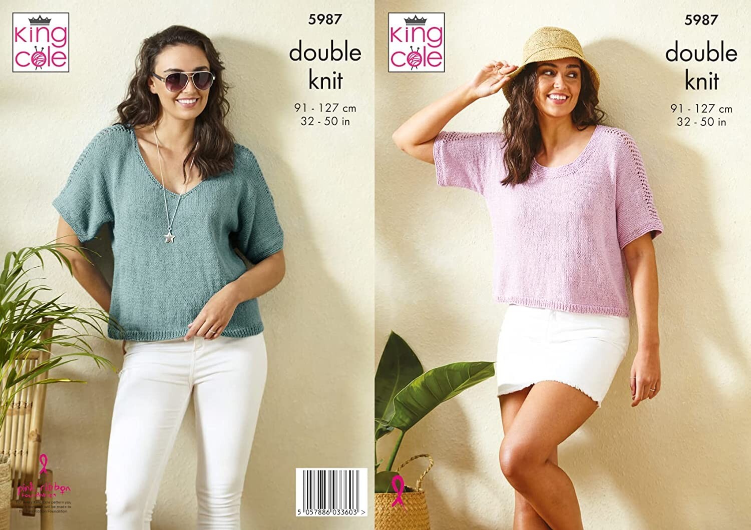 Tops in King Cole Linendale DK (5987) - Image 3