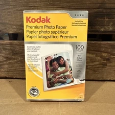 KODAK Premium Photo Paper Gloss 4"x6" Packs of 100 Count Each NEW
