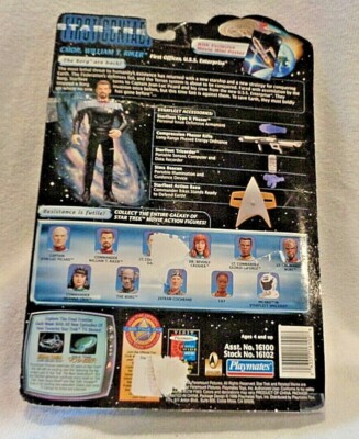 STAR TREK First Contact William T Riker Action Figure Vintage Toy