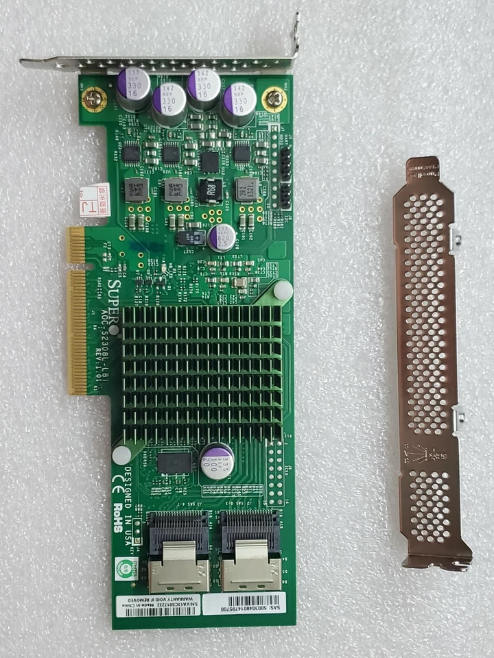 SuperMicro AOC-S2308L-L8i 8 Ports IT Mode PCIe 6Gb/s Server RAID Controller Card - Bild 2 von 4
