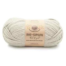 Lion Brand Polyester Yarn Re-Spun Thick  Quick Pumice Stone Super Bulky 223yd
