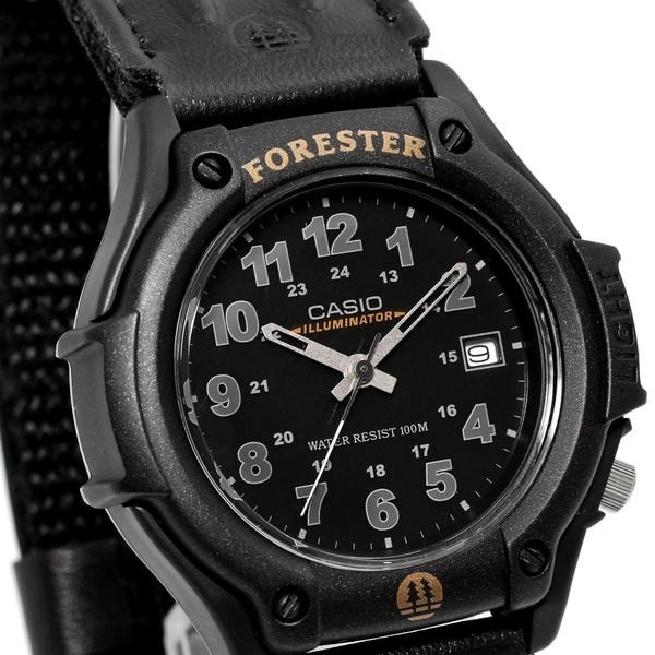 Casio FT500 Forester Analog Watch Green Nylon Strap Date