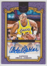 2024-25 Panini Court Kings Kareem Abdul-Jabbar Legacy Portrait Violet Auto 01/15