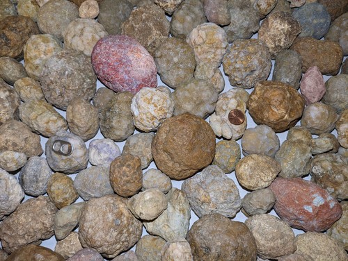 2 LB Lot Unopened Geodes/Agates/Nodules Semi Solid - Solid Lapidary (Qty: 8-12)