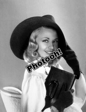 Ginger Rogers Glamour Portrait In Hat Celebrity REPRINT RP #8332