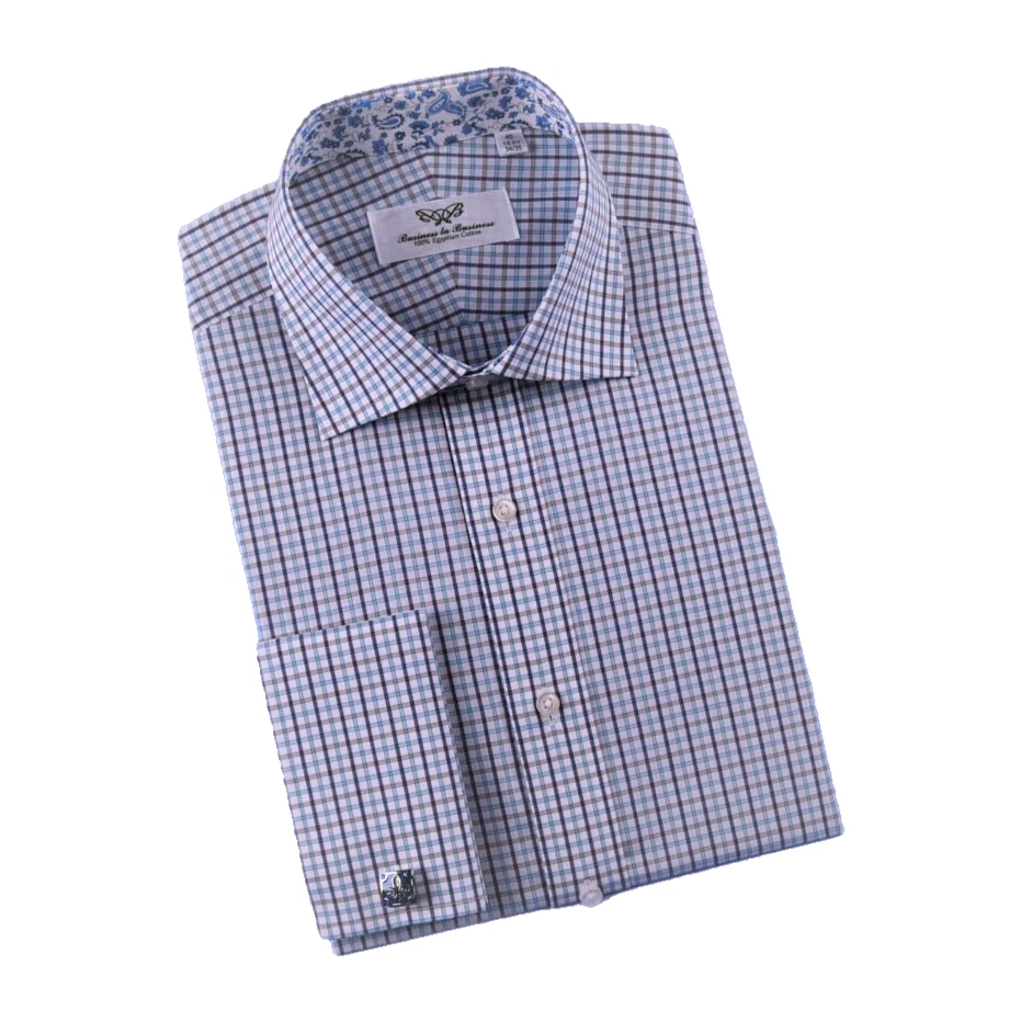 Разноцветный зеленый пледы и чеки платье рубашка бизнес официальный пейсли цветочный - Изображение 2 из 4