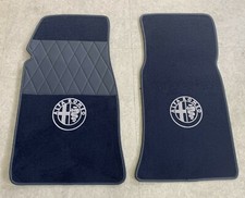 Tappeto tappetini auto adatto per Alfa Spider 83-94 blu scuro argento vel. Arte