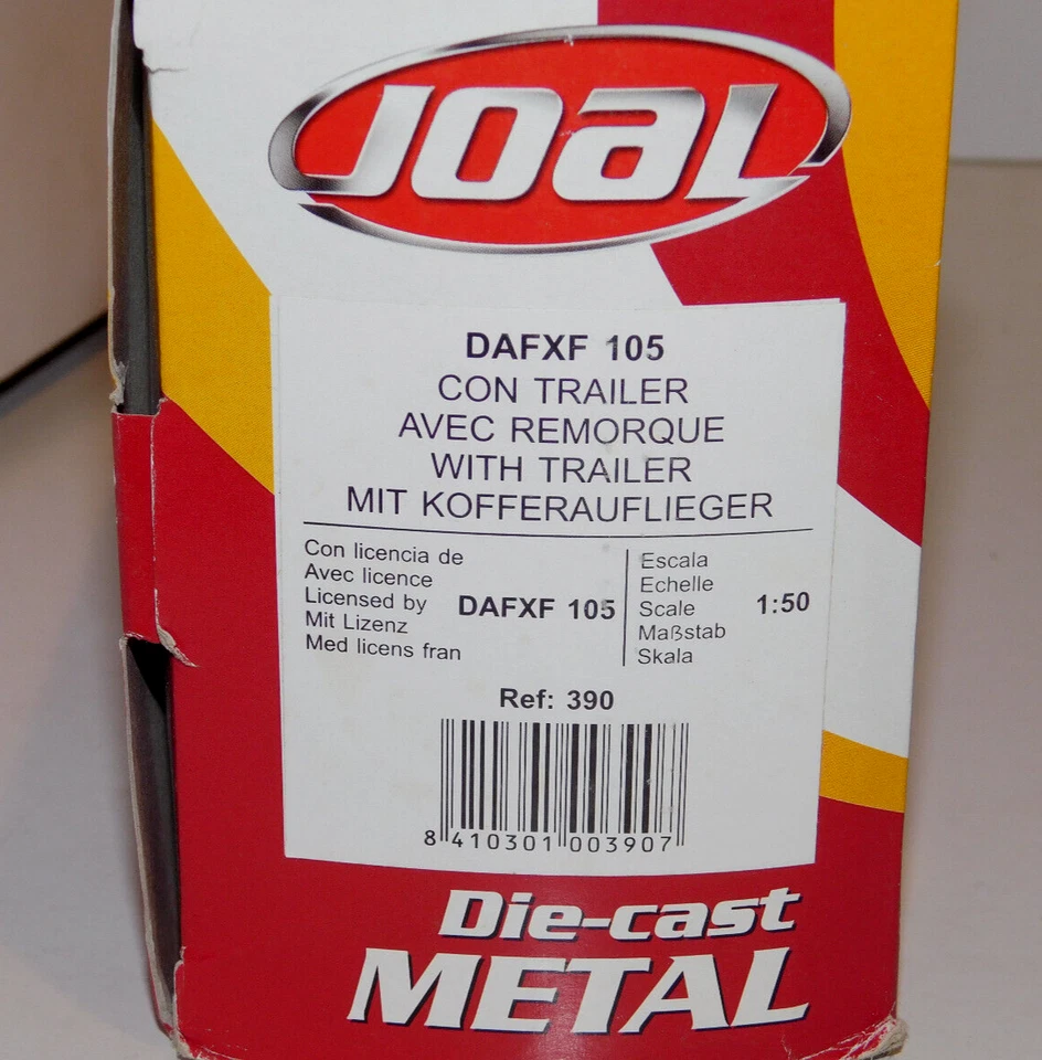 DAF XF Truck & Trailer Trans Logistics   JOAL 390  1:50 - Image 2 of 2