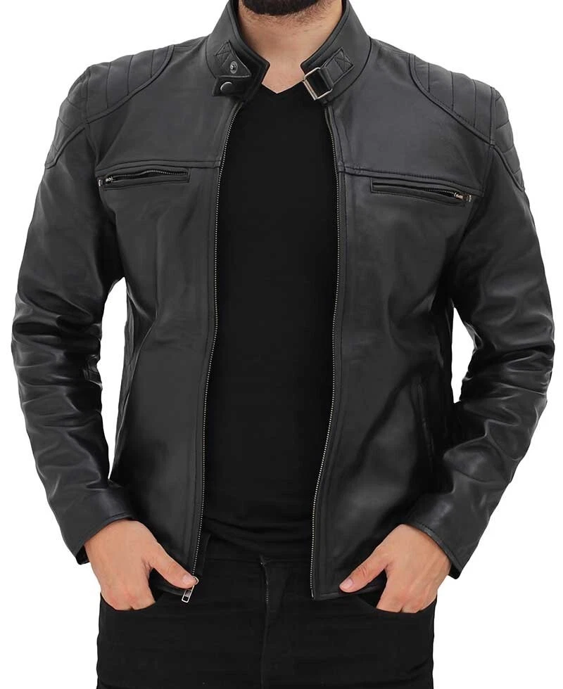 Snap collar best sale jacket