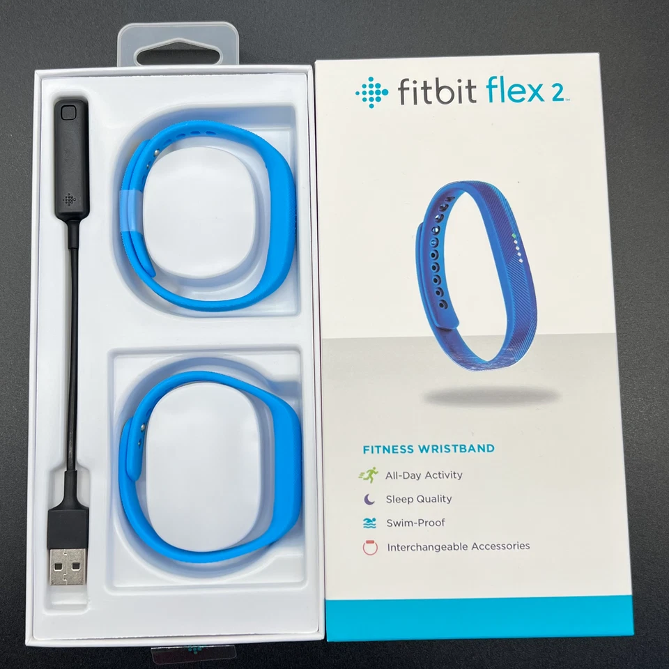 Fitbit Flex 2 Health Activity Sleep Tracker Sports S & L Band Bluetooth NEW - Image 2 of 4