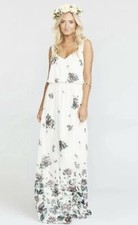 Show Me Your MuMu Kendall Maxi Dress Floral Overlay Wedding Size Large NWT