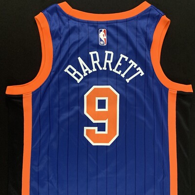 NWT Nike RJ Barrett New York Knicks #9 Blue City Swingman Jersey