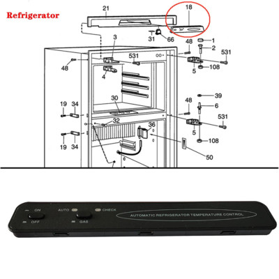 For Dometic 2932771021 2932771-02 Universal Refrigerator Control Board Kit 2-Way