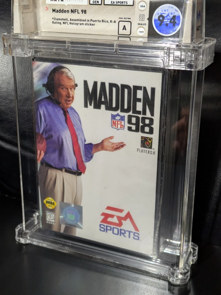 WATA 9.4 Sealed Madden '98 NFL Football Sega Genesis EA Sports Factory A Graded - Image 2 of 4