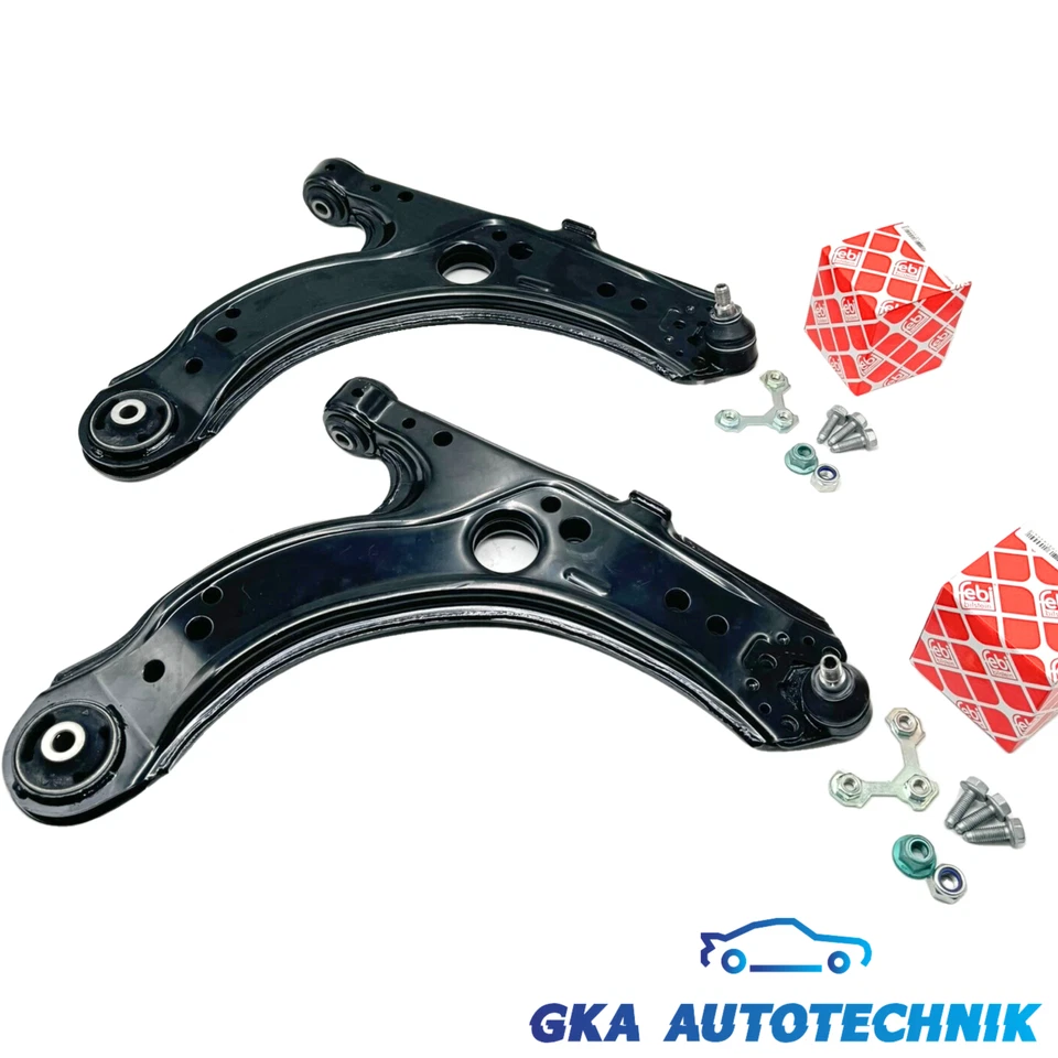 2x Querlenker + Febi Traggelenk vorne unten 1J0407151A für VW Golf 4 Audi A3 - Bild 2 von 4