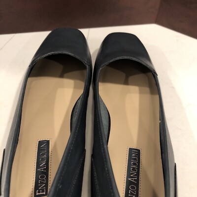 Enzo Angiolini Sz 11 N Slip On Flats Navy Blue Narrow | eBay