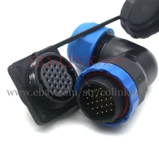 24Pin Connector Waterproof Bulkhead Aviation Circular Power Signal Plug, SD28 5A