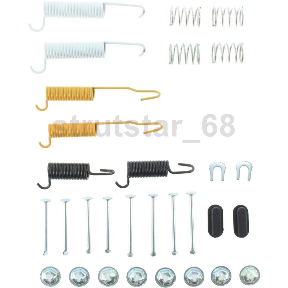 Kit de 2 herrajes de freno de tambor delantero trasero para Dodge Coronet 7,2 L 3,7 L 6,3 L 7,0 L 5,2 L Foto 3 de 4