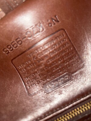 Vintage COACH Legacy LEATHER Small Flap Shoulder Bag 9965 BROWN | eBay