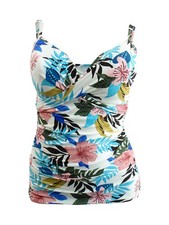Coco Reef Women's Enrapture Wrap-Style Printed Tankini Top 38C, Multi 