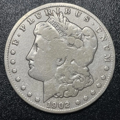 1902-S Morgan Silver Dollar $1 VG Details Very Good Cleaned