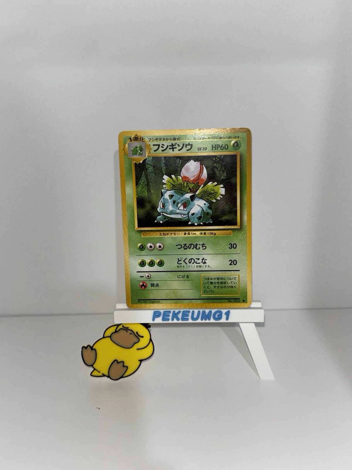 Pokemon TCG Japanese 1996 Expansion Pack No Rarity Ivysaur 002 Unc 60 HP 1st