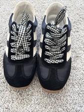 Dolce Vita Limit Fashion Sneakers Black Nylon size 7 