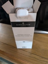 2 Dartington Universal Crystal Stemless Wine Tumblers. Brand New in Box.