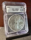 2023 American Silver Eagle - ICG MS69 - Beautiful 1oz .999 Fine Silver