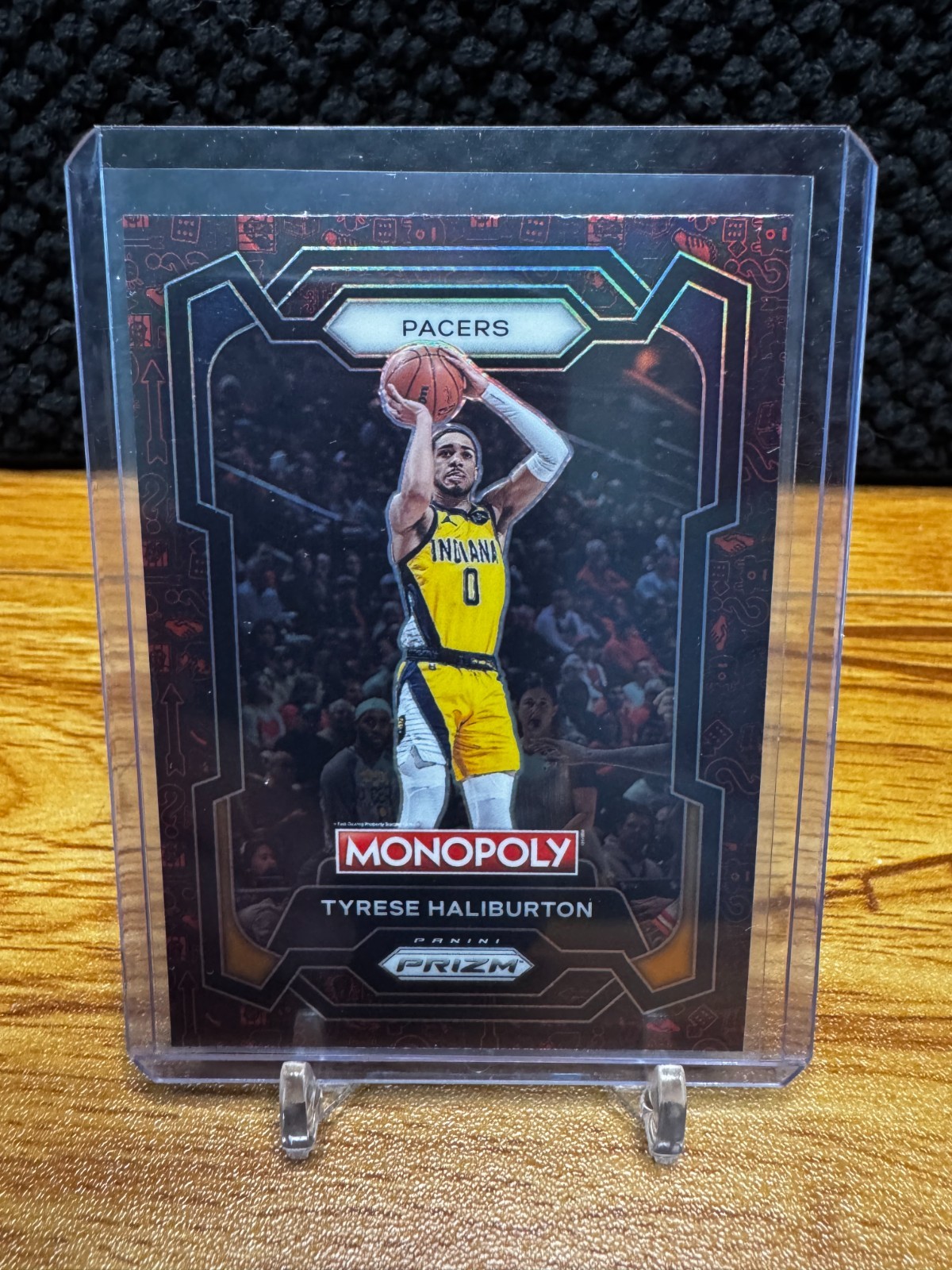2023-24 Panini Prizm Monopoly - Tyrese Haliburton #34 Red Pattern Prizm